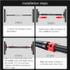 Adjustable Steel Horizontal Bar for Home Workout – Pull Up, Sit Up, and Arm Training - Image 9