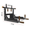 Multifunctional Wall-Mounted Pull-Up & Parallel Bars Fitness Equipment for Adults - Image 9