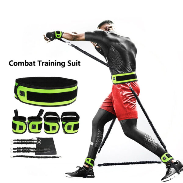 Professional Fighting Training Resistance Belt - Men & Women Elastic Fitness Bands - Image 8