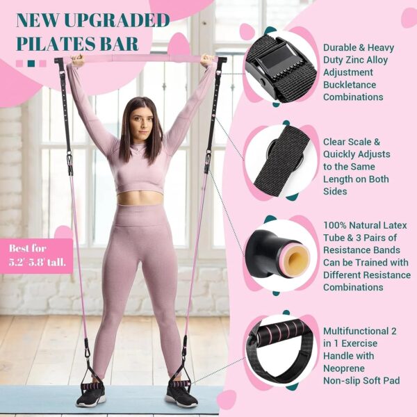 Upgrade Resistance Bands & Training Bar Set for Home Gym - Image 11