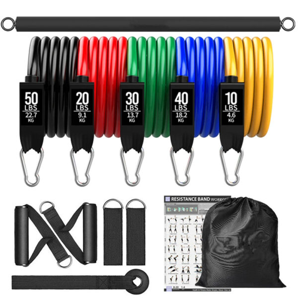 Upgrade Resistance Bands & Training Bar Set for Home Gym - Image 5