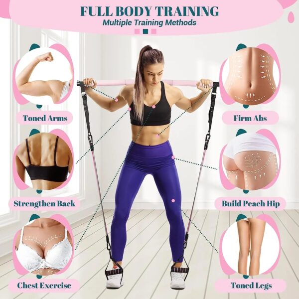 Upgrade Resistance Bands & Training Bar Set for Home Gym - Image 9